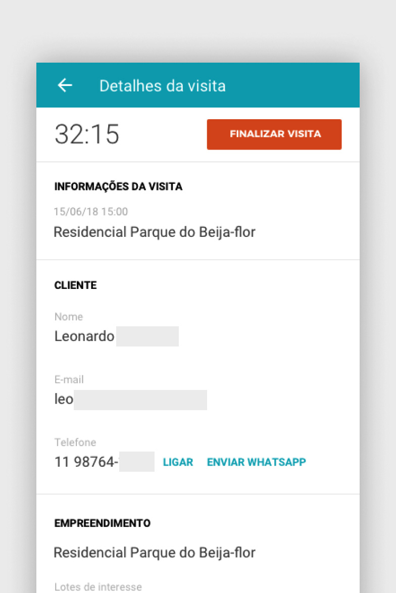Registro da visita